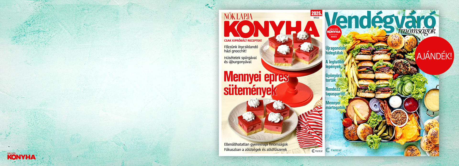 NŐK LAPJA KONYHA  FÉLÉVES ELŐFIZETÉS
