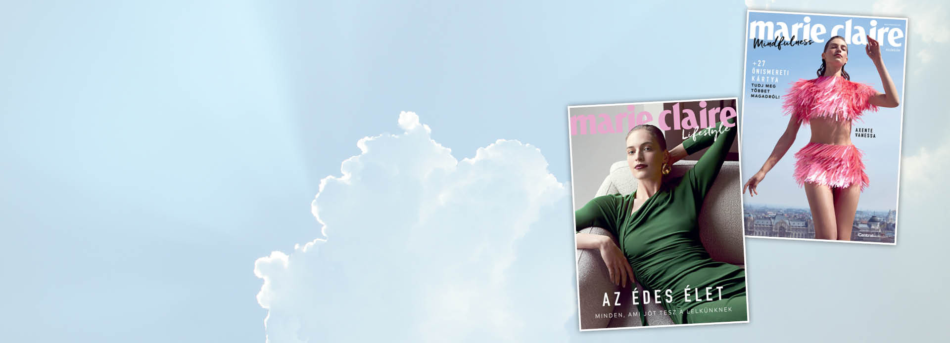 <p>Marie Claire Mindfulness különszám dupla címlappal</p>