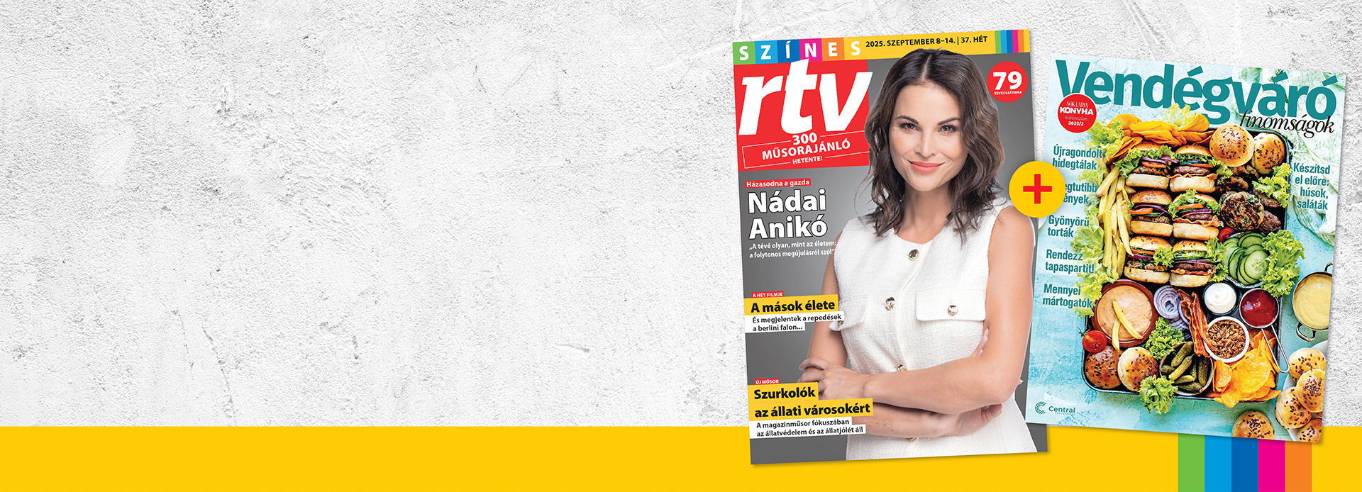 SZÍNES RTV  FÉLÉVES ELŐFIZETÉS 