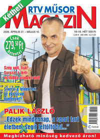 Kétheti RTV Műsormagazin előfizetés 12 hónap magazin borítója